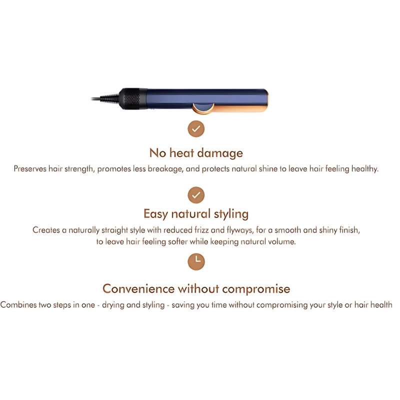 Dyson Airstrait straightener (Prussian Blue/Rich Copper)