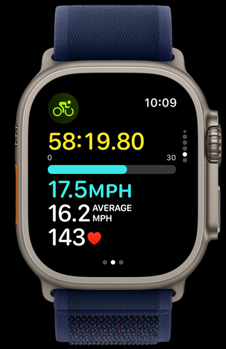 Apple Watch Ultra 2 Black Titanium Case with Black Ocean Band