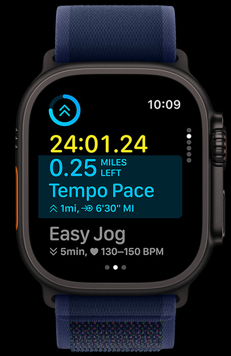 Apple Watch Ultra 2 Black Titanium Case with Black Ocean Band